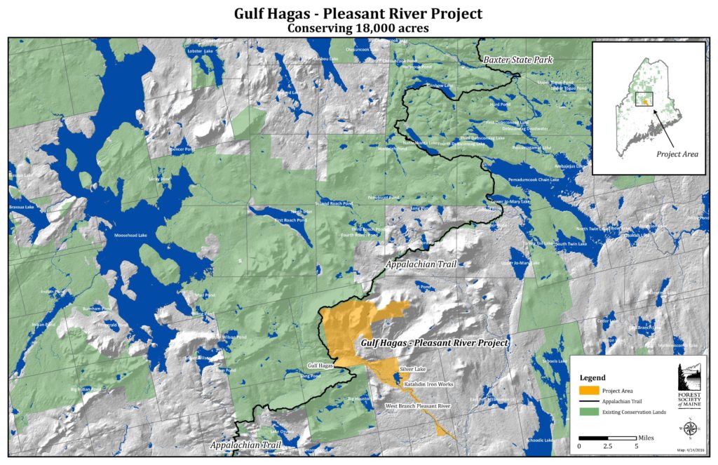 Gulf Hagas - Pleasant River Project Map